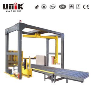 コンクリートブロック包装機