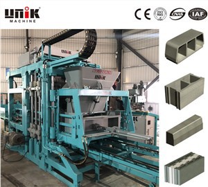 コンクリート中空ブロック生産ライン